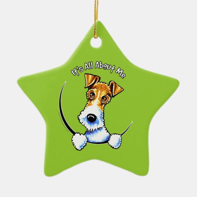Wire Fox Terrier IAAM Ceramic Ornament (Front)