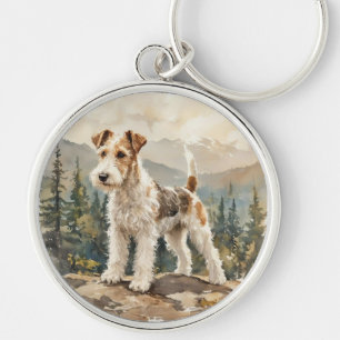 Wire Fox Terrier Keychain