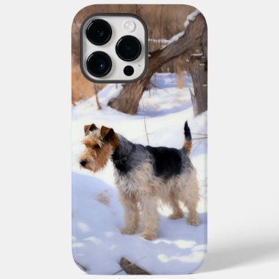Wire Fox Terrier Let It Snow Christmas  Case-Mate iPhone 14 Pro Max Case