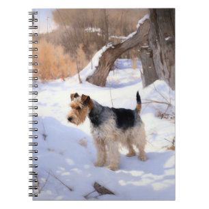 Wire Fox Terrier Let It Snow Christmas  Notebook