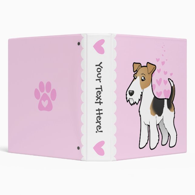 Wire Fox Terrier Love Binder (Background)