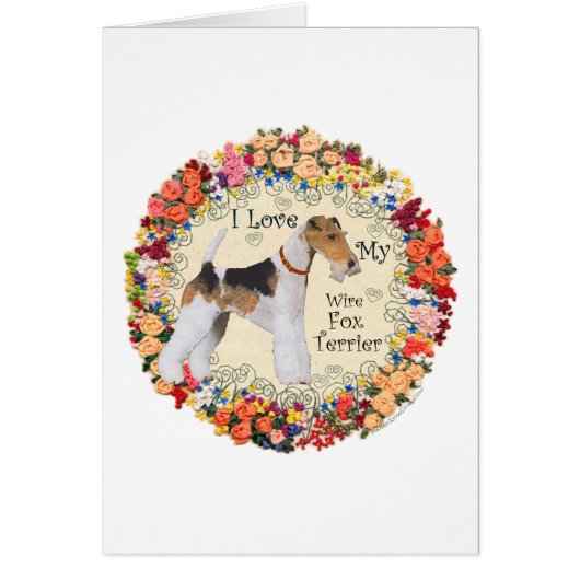 Wire Fox Terrier Love Cards (Front)