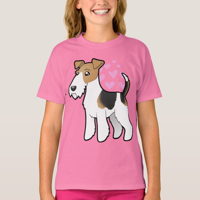 Wire Fox Terrier Love T-Shirt (Front)