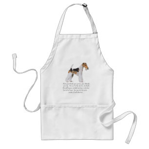 Wire Fox Terrier Memory / Dedication MALE Adult Apron