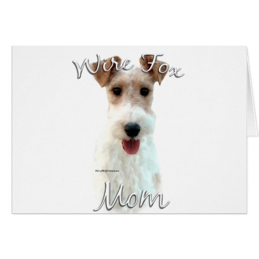 Wire Fox Terrier Mom 2 Cards (Front Horizontal)