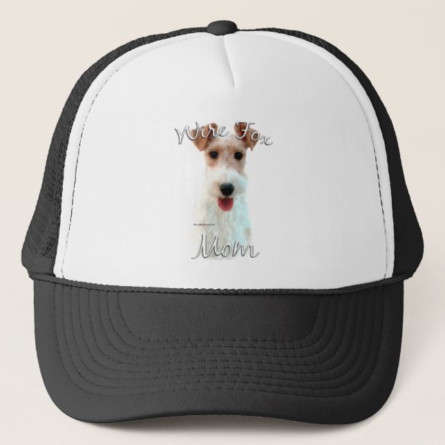 Wire Fox Terrier Mom 2 Trucker Hat (Front)