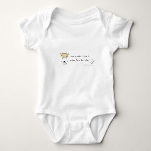 wire fox terrier - more baby bodysuit