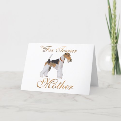 Wire Fox Terrier Mothers Day Card