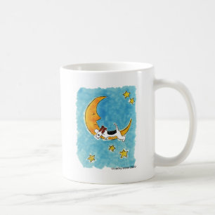 Wire fox terrier on the moon coffee mug