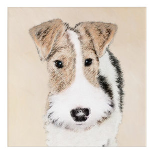 Wire Fox Terrier Painting - Cute Original Dog Art