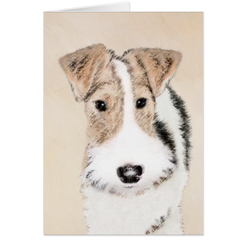 Wire Fox Terrier Painting _ Cute Original Dog Art