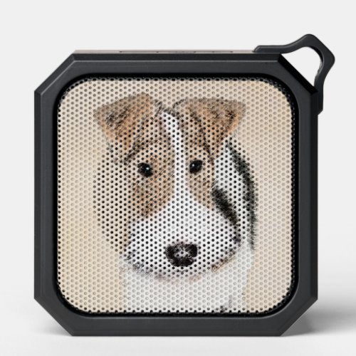 Wire Fox Terrier Painting _ Cute Original Dog Art Bluetooth Speaker