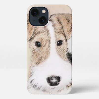 Wire Fox Terrier Painting - Cute Original Dog Art iPhone 13 Case