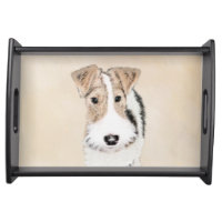 Wire Fox Terrier Painting - Cute Original Dog Art