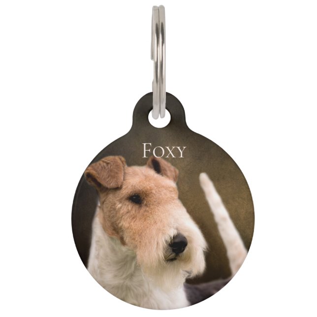Wire Fox Terrier Pet ID Tag (Front)
