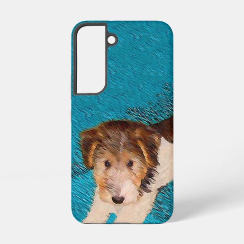 Wire Fox Terrier Puppy Painting _ Original Dog Art Samsung Galaxy S22 Case