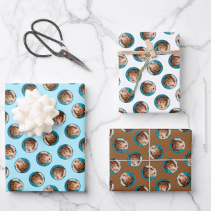 Wire Fox Terrier Puppy Painting tricolor Dog Art Wrapping Paper Sheets