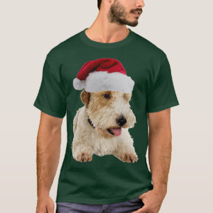Wire Fox Terrier Santa Claus Merry Christmas T-Shirt