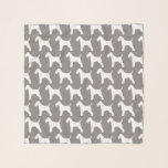 Wire Fox Terrier Silhouettes Pattern Scarf<br><div class="desc">Fox Terrier Lover's Scarf</div>