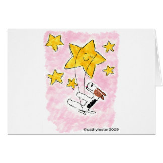 Wire fox terrier swingin' on a star cards