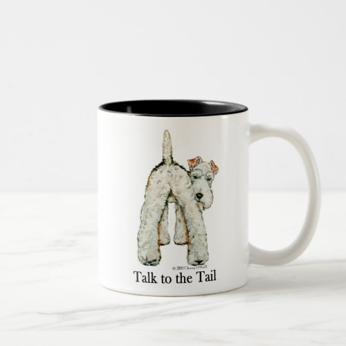 Wire Fox Terrier Tail Two_Tone Coffee Mug