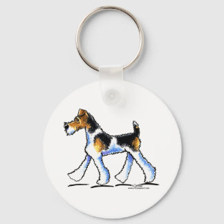 Wire Fox Terrier Trot Keychain