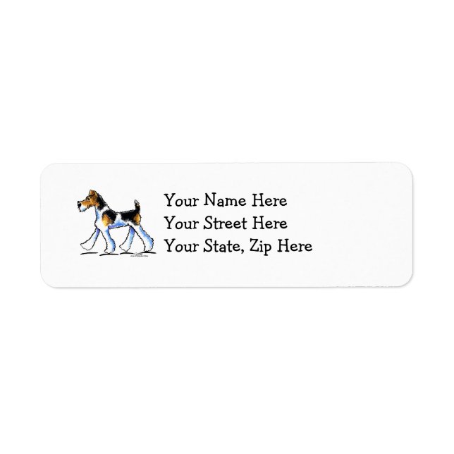 Wire Fox Terrier Trot Label (Front)