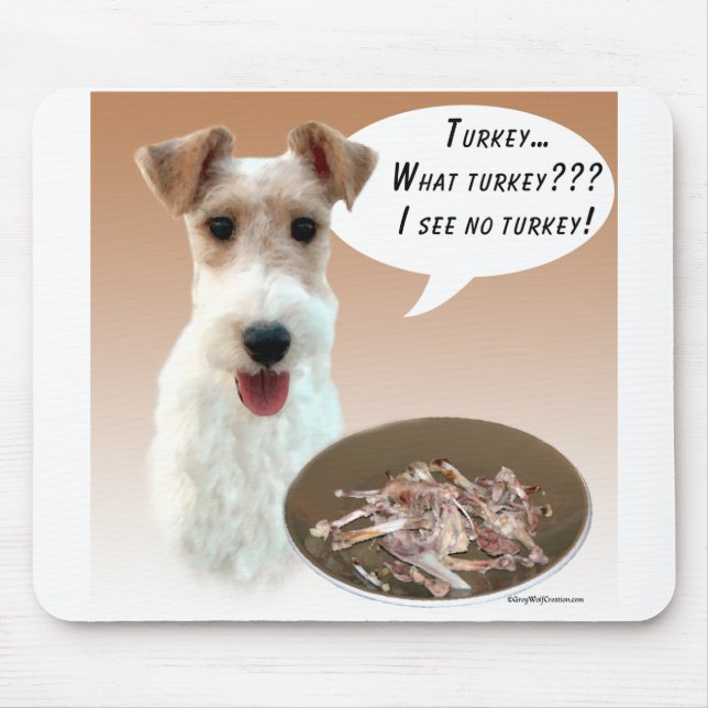 Wire Fox Terrier Turkey Mouse Pad (Front)