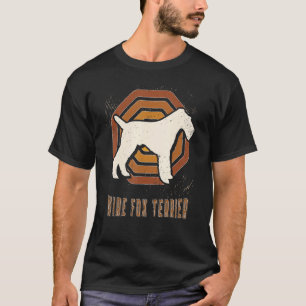 Wire Fox Terrier Vintage Retro Classic Dog Love T-Shirt