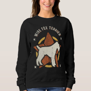 Wire Fox Terrier Vintage Retro Classic Dog Sweatshirt