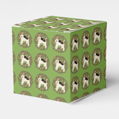 Wire Fox Terrier Wreath Favor Boxes