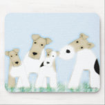 Wire Fox Terriers mousepad<br><div class="desc">Wire Fox Terriers, original design, perfect for the dog lover.</div>