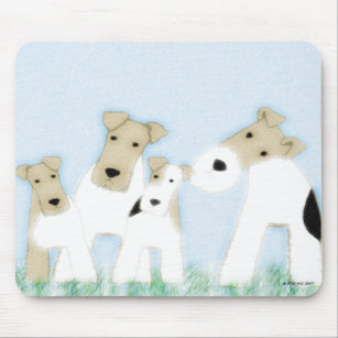 Wire Fox Terriers mousepad