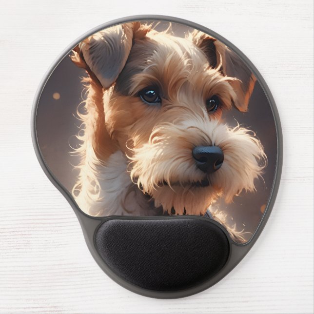 Wire Hair Fox Terrier Twilight Gel Mouse Pad (Front)