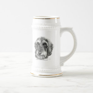 Wire-Haired Dachshund Beer Stein