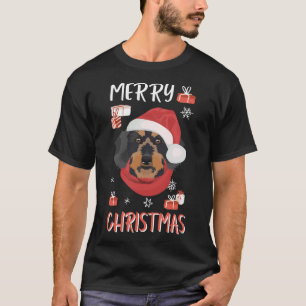 Wire Haired Dachshund Christmas T-Shirt