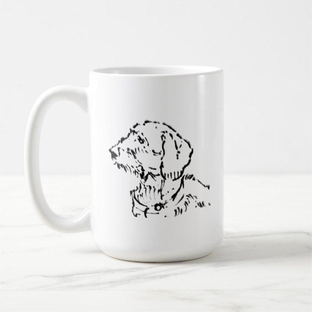 Wire Haired Dachshund Dog Mom Coffee Mug (Left)