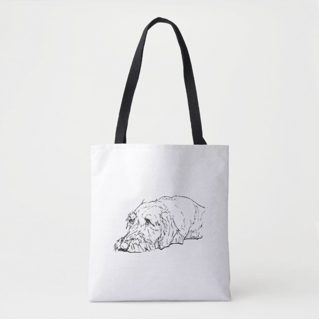 Wire Haired Dachshund Tote Bag (Front)