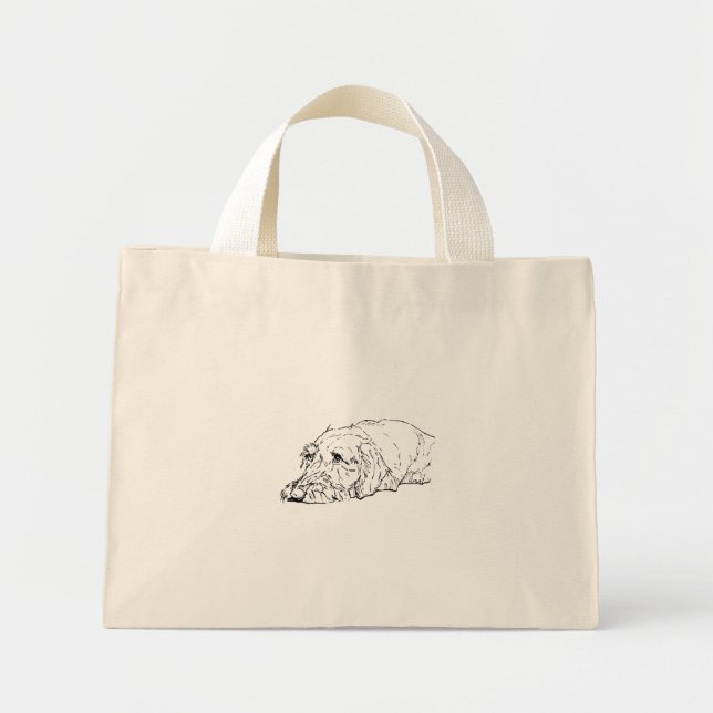 Wire Haired Dachshund Tote Bag (Front)