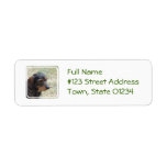 Wire Haired Daschund Dog Label