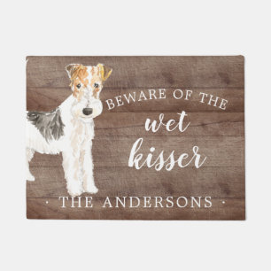 Wire Haired Fox Terrier.Dog Personalized Door Mat