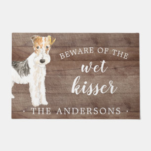 Wire Haired Fox Terrier.Dog Personalized Door Mat