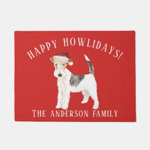 Terrier Christmas Doormats Welcome Mats Zazzle