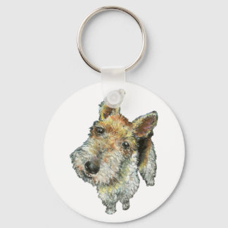 Wire-haired-fox-terrier Keychain