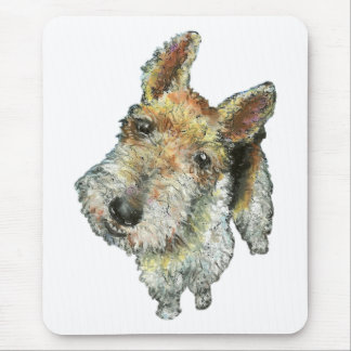 Wire-haired-fox-terrier Mouse Pad