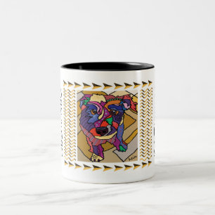 Wire-haired Jack Russell Terrier Two-Tone Coffee Mug
