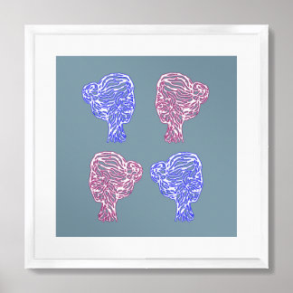 Wire Heads Print
