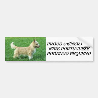 Wire Portuguese Podengo Pequeno Bumper Sticker
