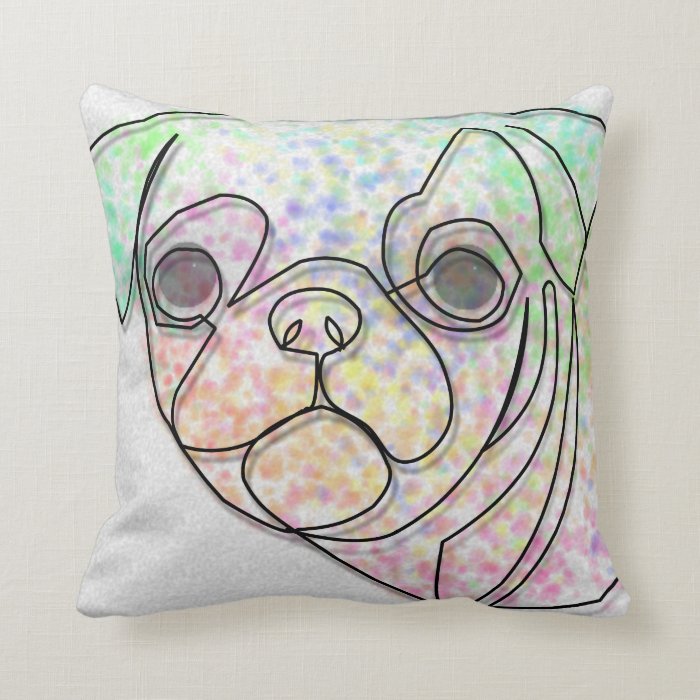 Wire Pug Pillows