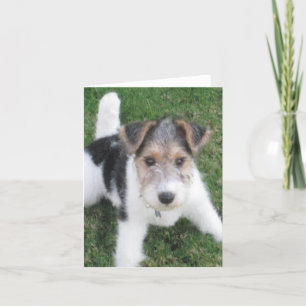 Wire Puppy Note Card